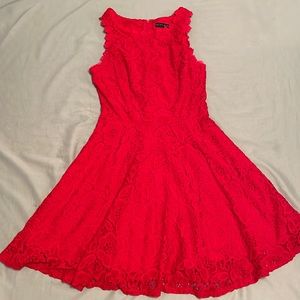 City Studio red lace dress